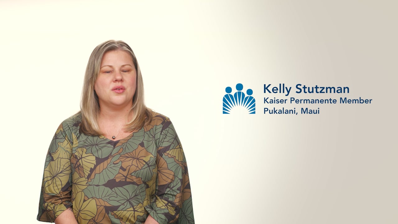 Kelly in the Kaiser Permanente commercial